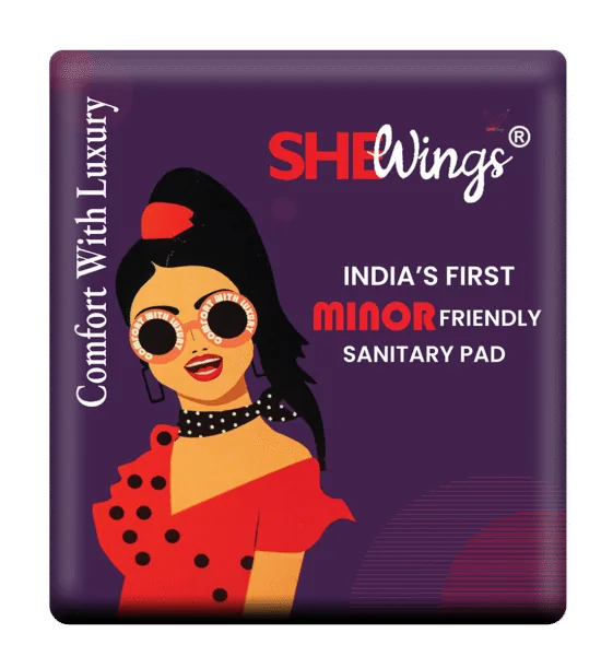 Shewings Secure XXL Sanitary Pads For Women, 12 Pads, Viscose Soft Cover with 100% Rash free pads